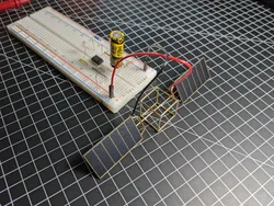 Testing the circuit with the solar engine